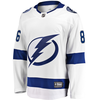 Tampa Bay Lightning hoki mez white #86 Nikita Kucherov Breakaway Alternate Jersey