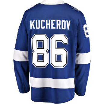 Tampa Bay Lightning hoki mez blue #86 Nikita Kucherov Breakaway Alternate Jersey