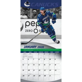 Vancouver Canucks naptár 2020 Wall