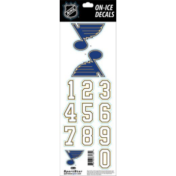 St. Louis Blues sisak matricák Decals White