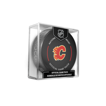 Calgary Flames korong Official Game Puck 2022-2023