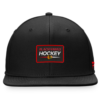 Chicago Blackhawks baseball flat sapka Authentic Pro Prime Flat Brim Snapback black