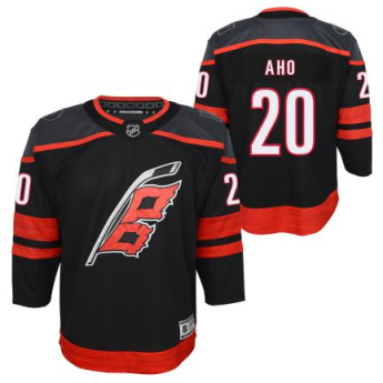 Carolina Hurricanes gyerek jégkorong mez Sebastian Aho Premier Home black