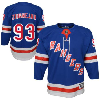 New York Rangers gyerek jégkorong mez Mika Zibanejad Premier Home