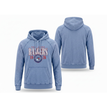 New York Rangers férfi kapucnis pulóver A/LS Hoodie blue