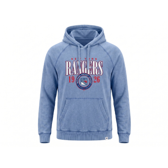 New York Rangers férfi kapucnis pulóver A/LS Hoodie blue