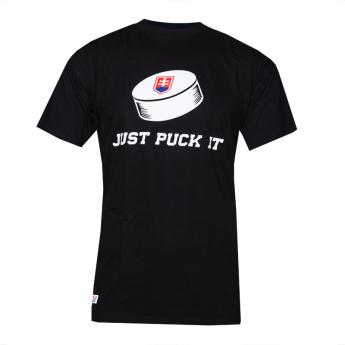 Jégkorong képviselet férfi póló Slovakia Just puck it