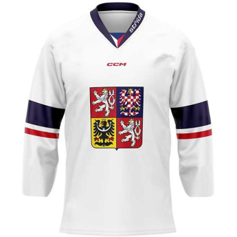 Jégkorong képviselet hoki mez Czech Republic  2023/2024 CCM Fandres replica - white David Pastrňák #88