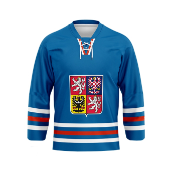 Jégkorong képviselet hoki mez Lukáš Dostál #1 2023/2024 CCM Fandres replica - blue