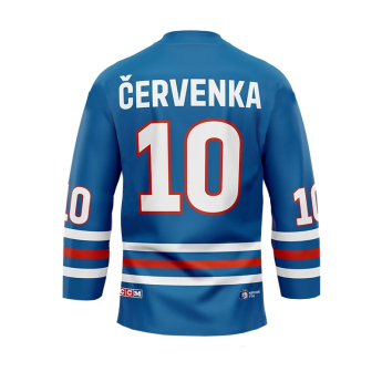 Jégkorong képviselet hoki mez Roman Červenka #10 2023/2024 CCM Fandres replica - blue