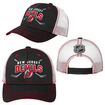 New Jersey Devils gyerek baseball sapka Lockup Meshback Adjustable