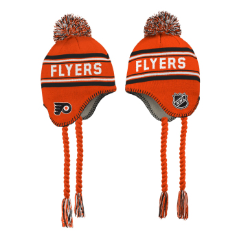 Philadelphia Flyers gyerek téli sapka Jacquard Tassel Knit With Pom