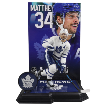 Toronto Maple Leafs bábu Auston Matthews #34 Figure SportsPicks LIMITED PLATINUM CHASE