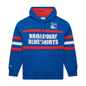 New York Rangers férfi kapucnis pulóver Head Coach Hoodie Current Logo blue