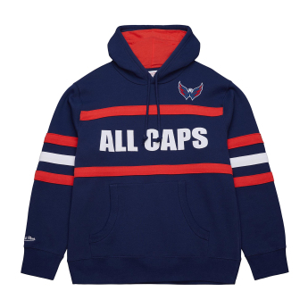 Washington Capitals férfi kapucnis pulóver Head Coach Hoodie Current Logo blue