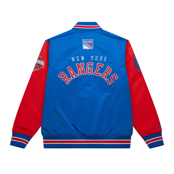 New York Rangers férfi kabát Primetime Heavyweight Satin Jacket Current Logo