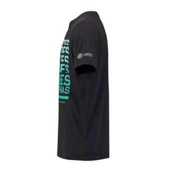 Mercedes AMG Petronas férfi póló black Graphics F1 Team 2018