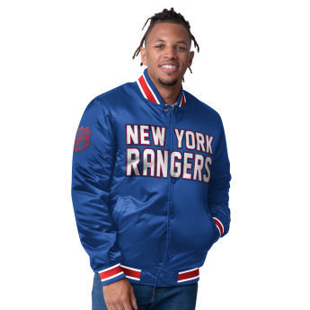 New York Rangers férfi kabát The CLOSER Reversible Varsity Satin
