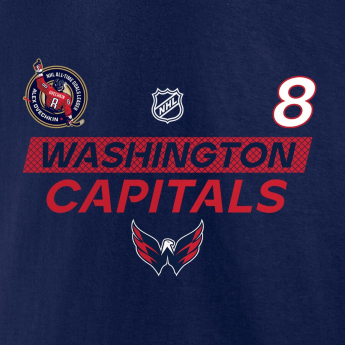 Washington Capitals férfi póló Alex Ovechkin #8 Washington Capitals The GR8 Chase Scorer Name & Number