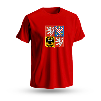 Jégkorong képviselet férfi póló Czech republic National Emblem 2025 red
