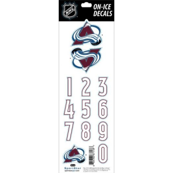 Colorado Avalanche matricák Decals Burgundy
