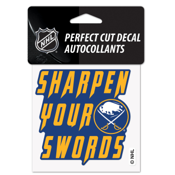 Buffalo Sabres matrica Perfect Cut Decal SLOGAN