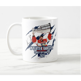 Florida Panthers bögre Vítek Vaněček #92 Stanley Cup Champion 2025