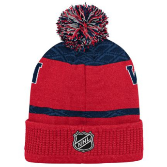 Washington Capitals gyerek téli sapka Puck Pattern Cuffed Pom