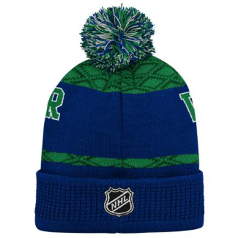 Vancouver Canucks gyerek téli sapka Puck Pattern Cuffed Pom
