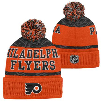 Philadelphia Flyers gyerek téli sapka Puck Pattern Cuffed Pom