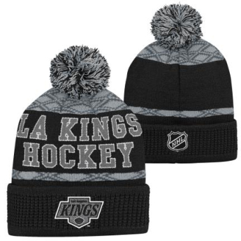 Los Angeles Kings gyerek téli sapka Puck Pattern Cuffed Pom