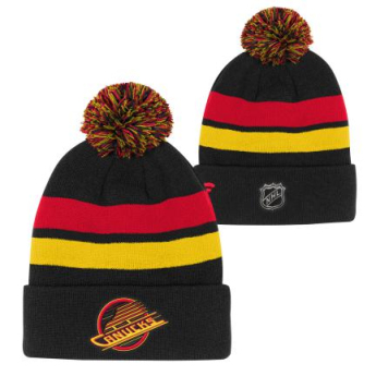Vancouver Canucks gyerek téli sapka Cuffed Beanie With Pom black