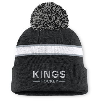 Los Angeles Kings női téli sapka Authentic Pro W/Cap Cuffed Pom Beanie
