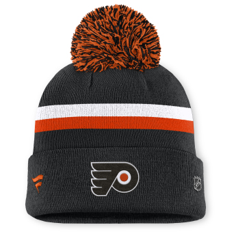Philadelphia Flyers női téli sapka Authentic Pro W/Cap Cuffed Pom Beanie