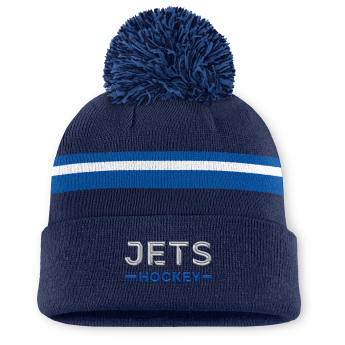 Winnipeg Jets női téli sapka Authentic Pro W/Cap Cuffed Pom Beanie