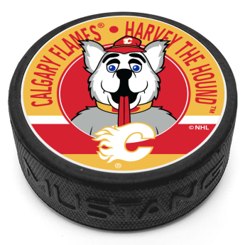 Calgary Flames korong Harvey Mascot Textured