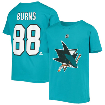 San Jose Sharks gyerek póló Brent Burns #88 Name Number