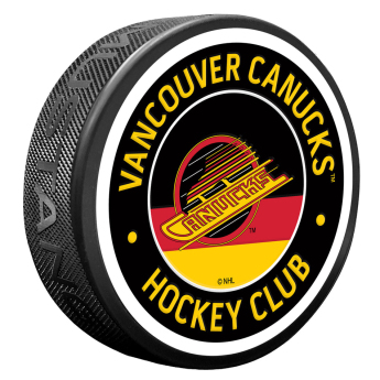 Vancouver Canucks korong Red Vintage Striped Textured