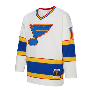 St. Louis Blues hoki mez Brett Hull 1990 NHL White Jersey