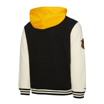 Pittsburgh Penguins férfi kapucnis pulóver Courtside Fleece Button Front Current Logo