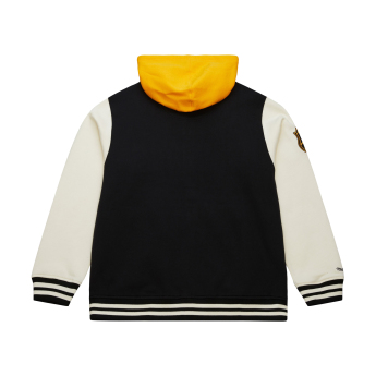 Pittsburgh Penguins férfi kapucnis pulóver Courtside Fleece Button Front Current Logo