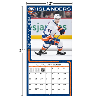 New York Islanders naptár 2026 Wall
