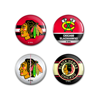 Chicago Blackhawks kitűző Button 4 Pack