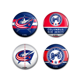 Columbus Blue Jackets kitűző Button 4 Pack