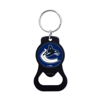 Vancouver Canucks kulcstartó üveg nyitóval Black Ring