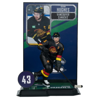 Vancouver Canucks bábu Quinn Hughes #43 SportsPicks Black Jersey