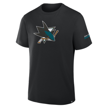 San Jose Sharks férfi póló Hat Trick black