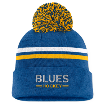 St. Louis Blues téli sapka Authentic Pro A/Cap Cuffed bamboo