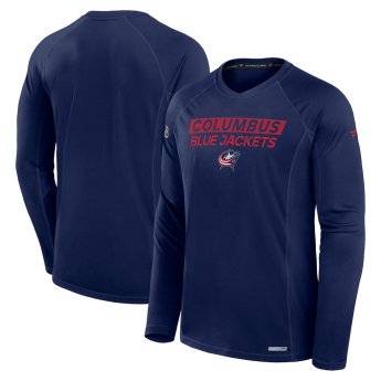 Columbus Blue Jackets férfi hosszú ujjú póló Authentic Pro Rink Tech navy