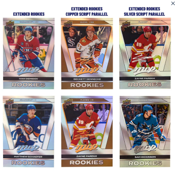 NHL dobozok NHL hokikártyák 2025-26 Upper Deck MVP Silver Collection Hockey Hobby Box